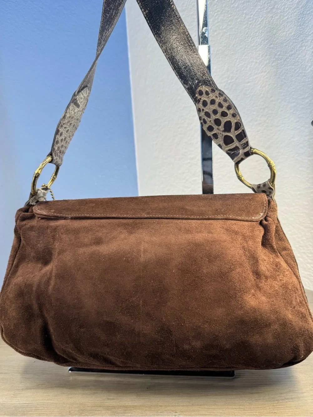 Leatherock USA Handcrafted Exotic Leather Studded Embellished Shoulder Bag